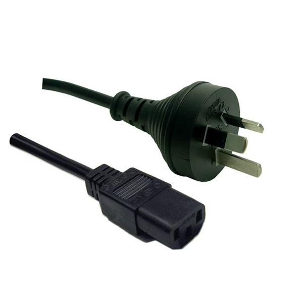 Picture of DYNAMIX 1.8M 3-Pin Plug to IEC C13 Female Plug 10A Power Cord Black