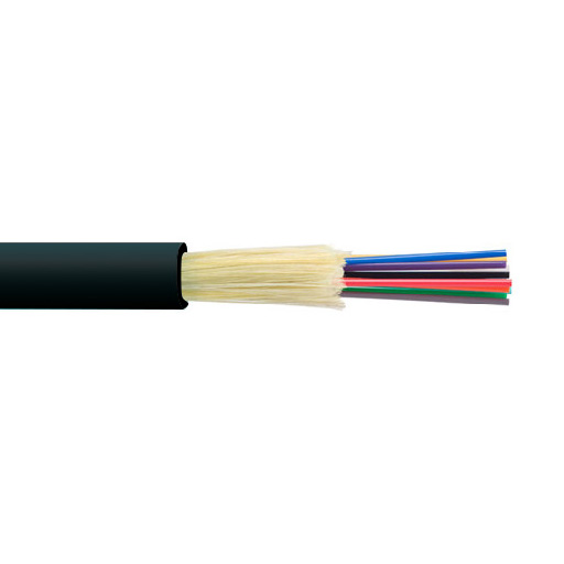 Picture of DYNAMIX 2Km OM3 6 Core Multimode Tight Buffered Fibre Cable Roll. Indoor Outdoor Rated. Black ONFR Jacket