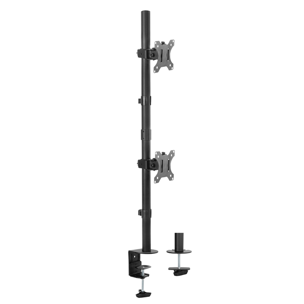 Picture of BRATECK 13'-32' Dual Vertical Monitor Mount Matte Black
