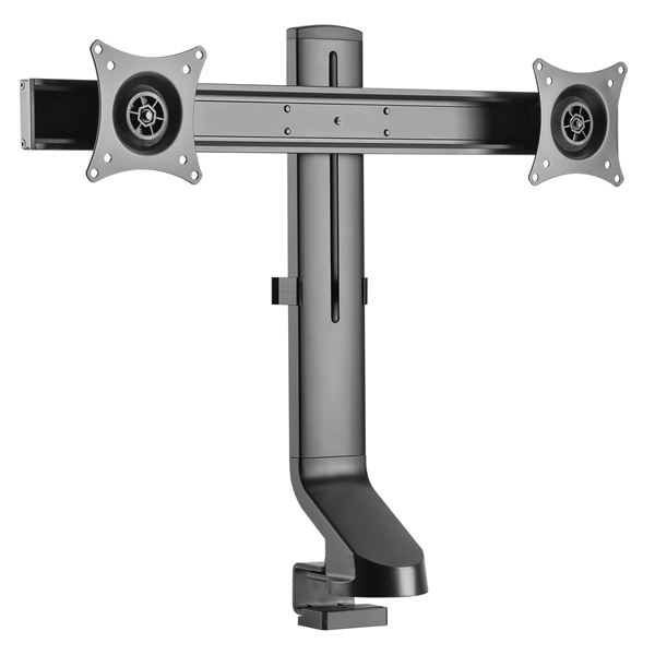 Picture of BRATECK 17"-27" Dual Monitor Desk Mount, Sit/Stand Workstation Compatible (Max Load:7Kg per Monitor)