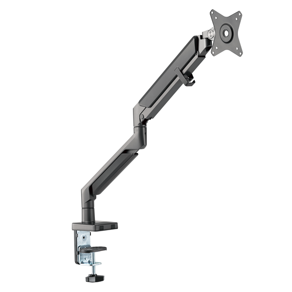Picture of BRATECK 17"-32" Polished Aluminium Gas-Spring Desk Mount Single Monitor Arm Space Grey (Max Load: 9Kg)