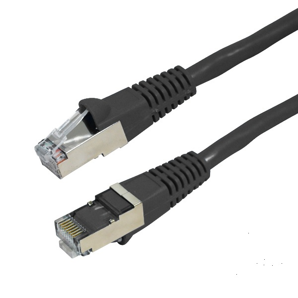 Picture of DYNAMIX 10m Cat6A Black SFTP 10G Patch Lead. (Cat6 Augmented) 500MHz Slimline Moulding