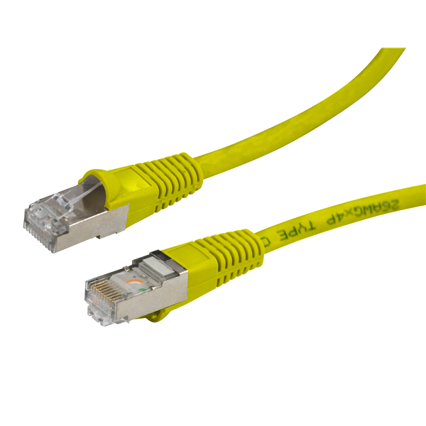 Picture of DYNAMIX 2m Cat6A Yellow SFTP 10G Patch Lead