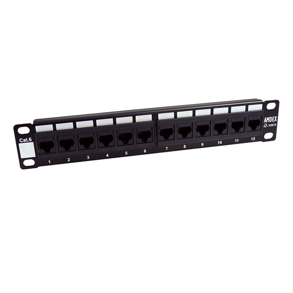Picture of DYNAMIX 10' 12 Port Cat6 Patch Panel for 10' Cabinet R10 series
