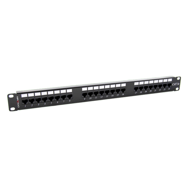 Picture of DYNAMIX 24 Port 19' Cat5e UTP Patch Panel, T568A & T568B Wiring