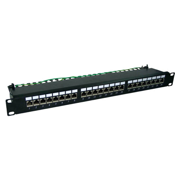 Picture of DYNAMIX 24 Port Cat6 Shielded Patch Panel 19'