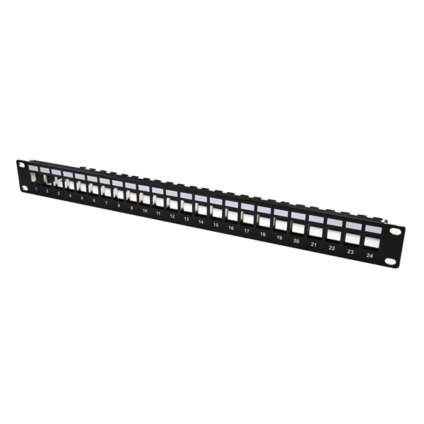 Picture of DYNAMIX Horizontal 19' 1RU Unloaded 24 Port UTP Patch Panel