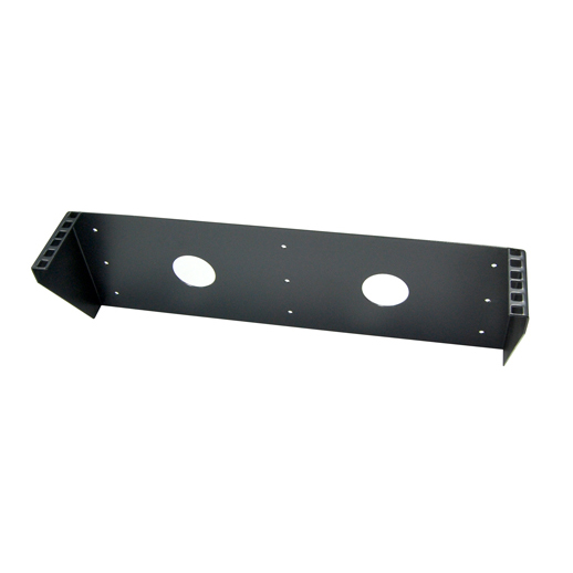 Picture of DYNAMIX 2RU Vertical Wall Mount Bracket. Dimensions: 488 x 153 x 95mm