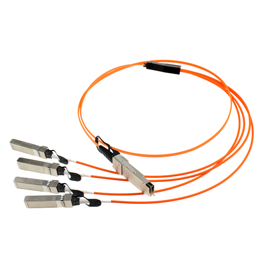 Picture of DYNAMIX 2m 40G Passive QSFP to 4x 10G SFP+ cable