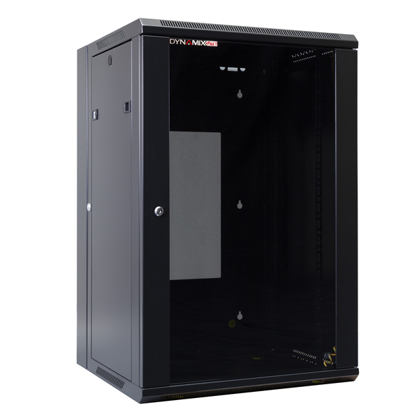Picture of DYNAMIX LITE 18RU Swing Wall Mount Cabinet, Right hand mounted, Gloss black colour