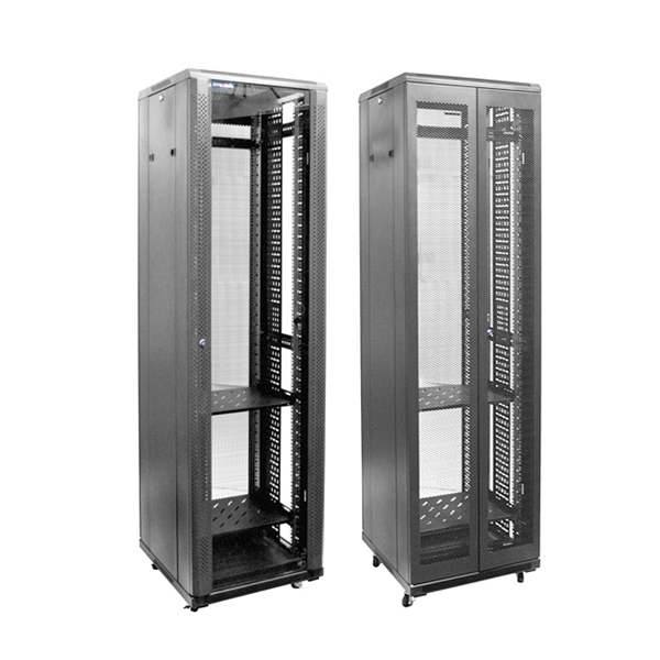 Picture of DYNAMIX 42RU Server Cabinet 600mm Front Glass Door, Rear Mesh Double Doors