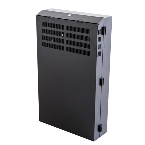 Picture of DYNAMIX 4RU Vertical Wall Mount Cabinet with 2RU Horizontal Mounting Rails. (650 x 230 x 1070mm external)