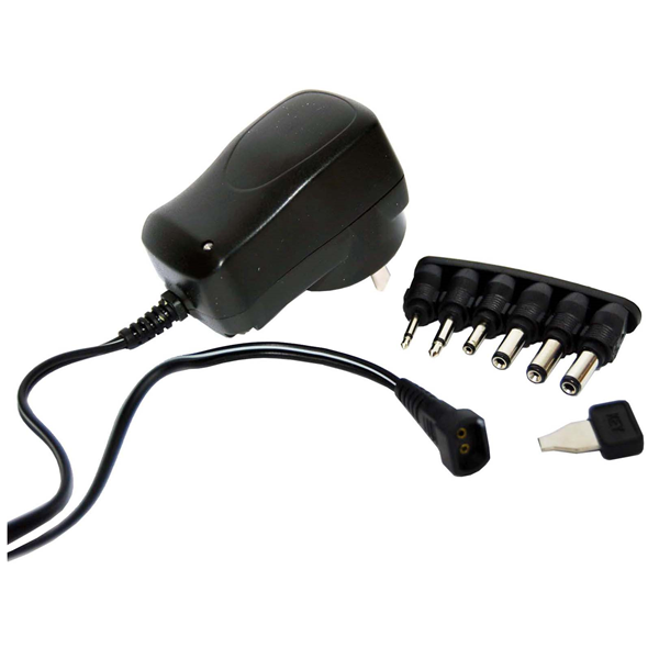 Picture of DYNAMIX 2.5A Switch Mode Power Adapter 3/5/6/7.5/ 9/12V DC. Includes 7x Interchangeable Power Connectors