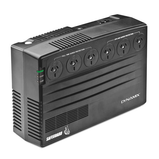 Picture of DYNAMIX SafeGuard 750VA /450W Line Interactive UPS, 3 x NZ Battery Back Up and Surge Outlets, 3 x NZ Surge Only Outlets *September Promo - Up to 15% OFF