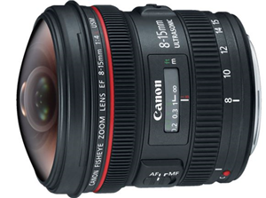 Picture of Canon EF 8-15mm f/4L Fisheye USM EF Mount Lens
