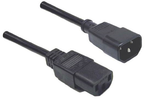 Picture of Digitus 10A/250V IEC (M) to IEC (F) 1.8m Power Cord - Bulk