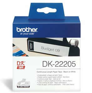 Picture of Brother DK22205 Continuous Length Paper Label Tape 62mm x 30.48m