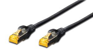 Picture of Digitus S-FTP CAT6A Patch Lead - 0.5M Black