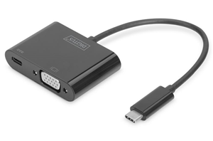 Picture of Digitus USB Type-C (M) to VGA (F) Adapter Cable with Power Delivery