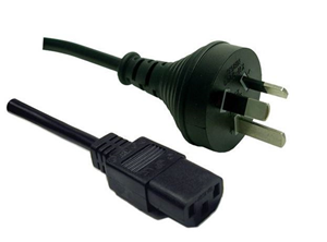 Picture of Power Cord 10A/250V IEC (F) to 3 Pin Power (M) 1.8m