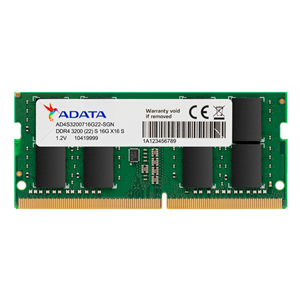 Picture of ADATA 16GB DDR4-3200 2048x8 SODIMM Lifetime wty