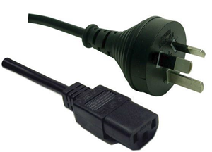 Picture of Power Cord 10A/250V IEC (F) to 3 Pin Power (M) 1m