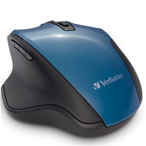 Picture of Verbatim Silent Ergonomic Wireless Blue LED Mouse - Teal