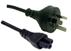 Picture of Digitus 3 Pin Power Lead (M) to C5 Clover (M) 1m Power Cable