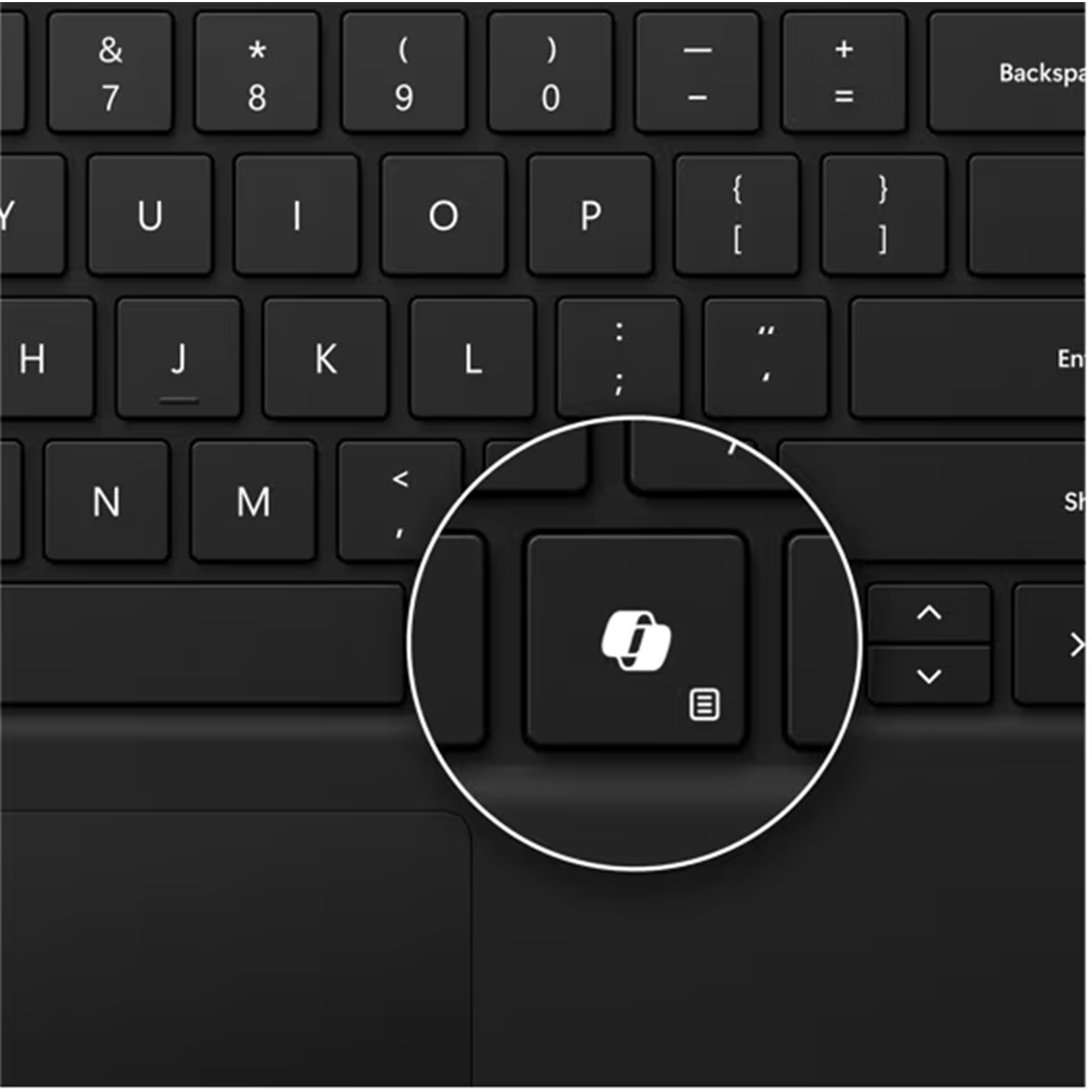 Picture of Microsoft Surface Pro 8/9/10 Keyboard Type Cover - Black (EP2-00406)