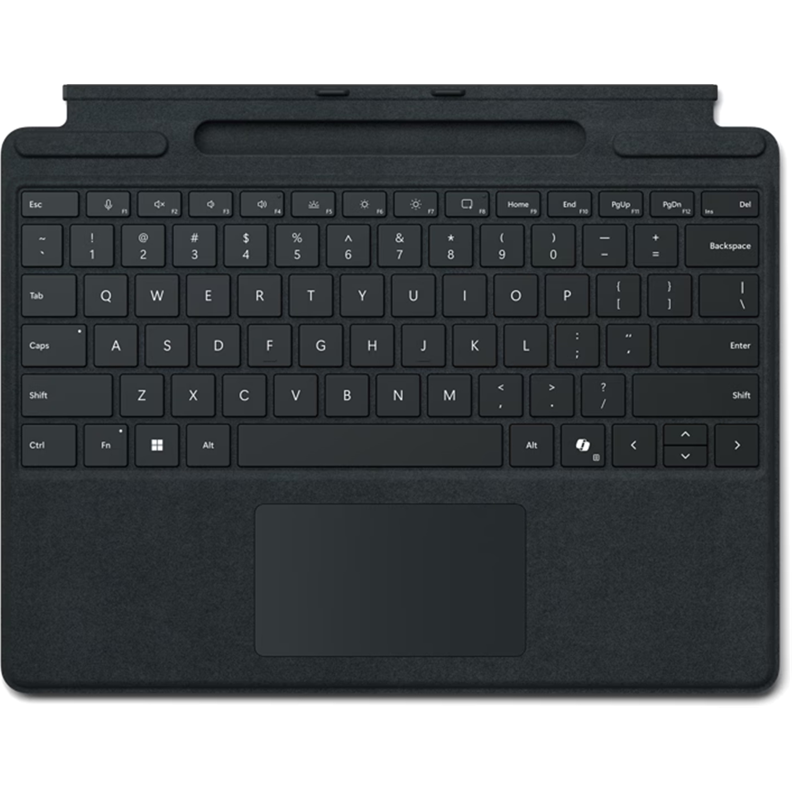 Picture of Microsoft Surface Pro 8/9/10 Black Keyboard Type Cover with Pen Storage Slot (8XB-00153)