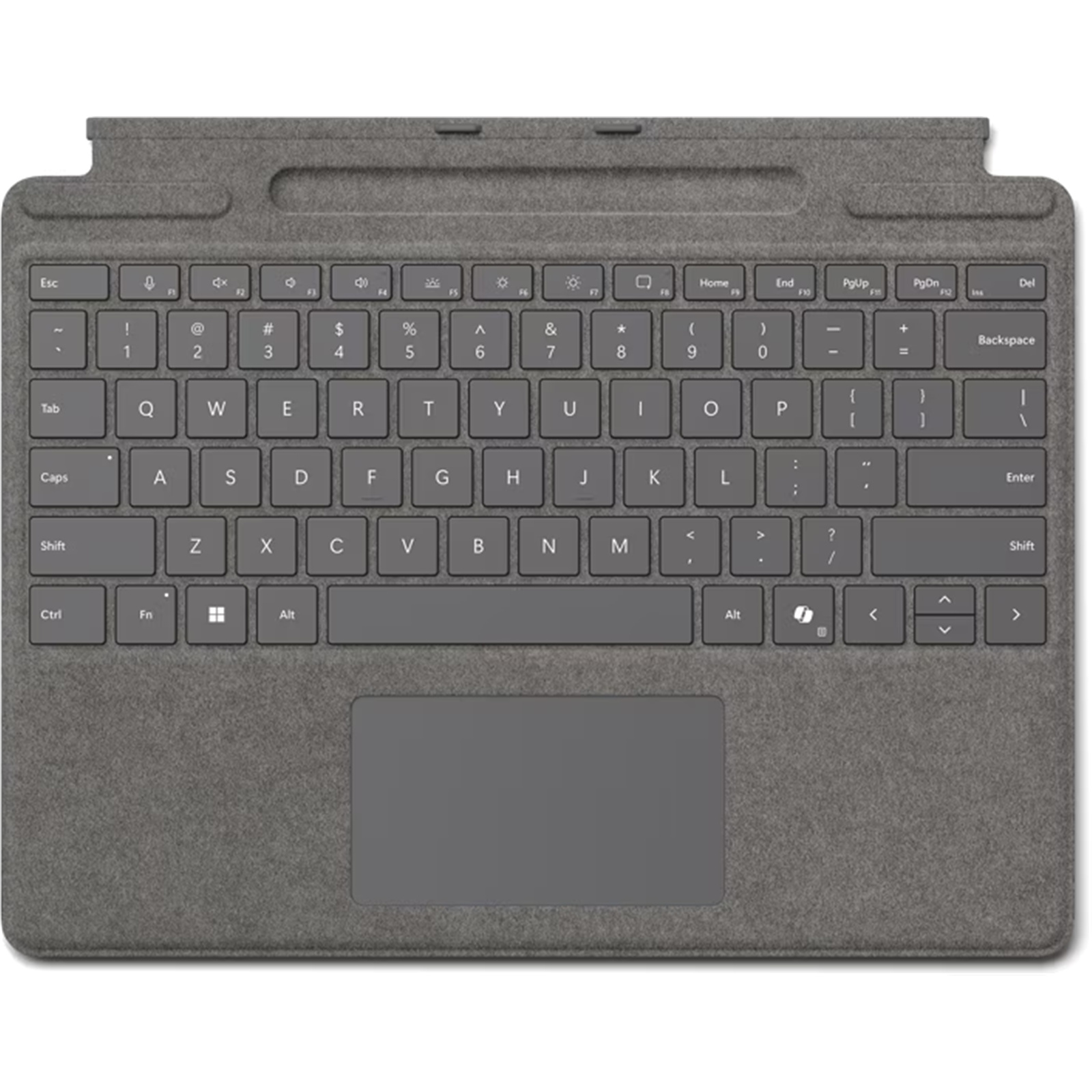 Picture of Microsoft Surface Pro 8/9/10 ( Platinum ) Keyboard Type Cover with Pen Storage Slot (8XB-00200)