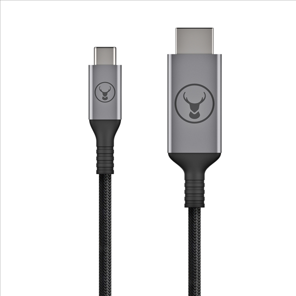 Picture of Bonelk USB-C to HDMI Long Life Cable (Black/Space Grey) - 1.5 m