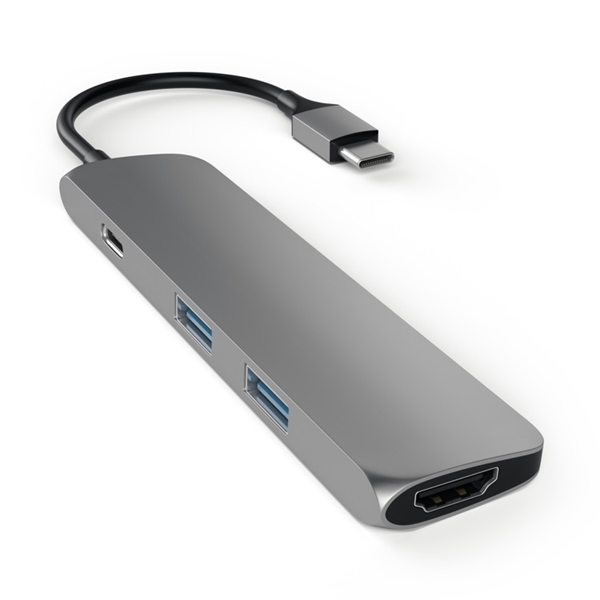 Picture of Satechi Slim USB-C MultiPort Adapter (Space Grey)