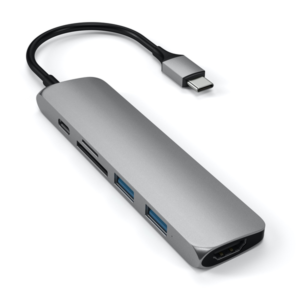 Picture of Satechi Slim USB-C MultiPort Adapter Version 2 (Space Grey)