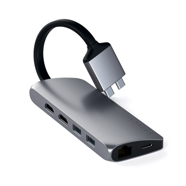 Picture of Satechi USB-C Dual Multimedia Adapter (Space Grey)