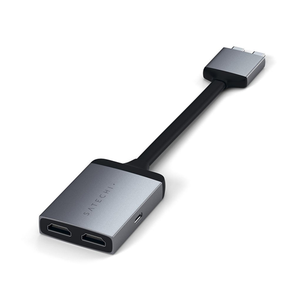 Picture of Satechi USB-C Dual HDMI Adaptor (Space Grey)