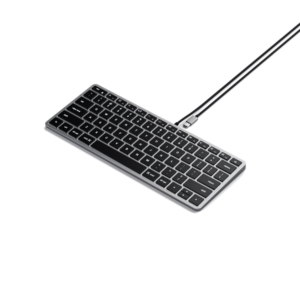 Picture of Satechi Slim W1 Wired Backlit Keyboard (Space Grey)