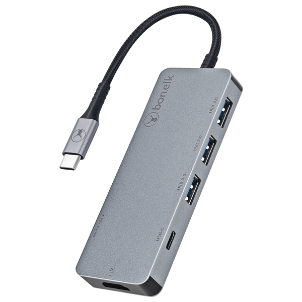 Picture of Bonelk Long-Life USB-C to 6-in-1 Multiport Hub (Space Grey)