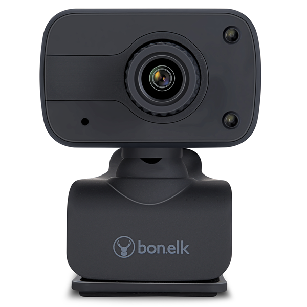Picture of Bonelk USB Webcam, Clip On, 1080p (Black)