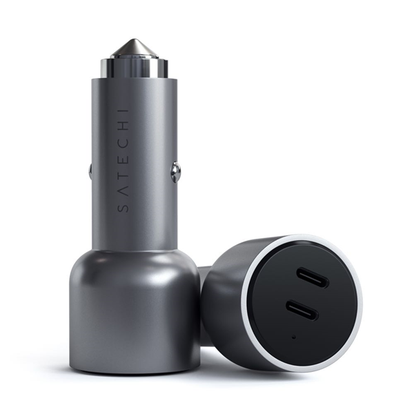 Picture of Satechi 40W Dual USB-C PD Car Charger (Space Grey)