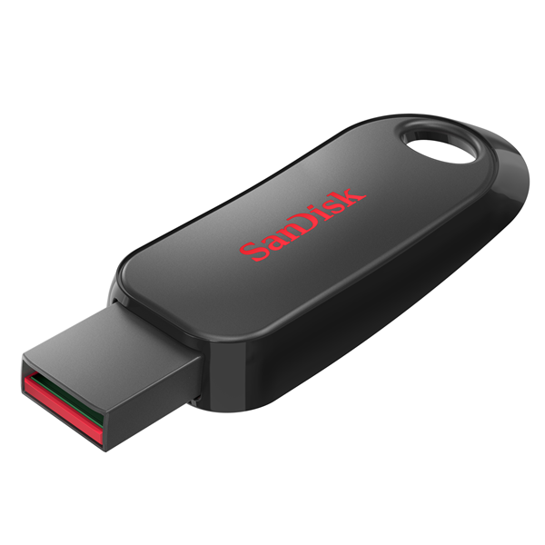 Picture of SANDISK CRUZER SNAP USB FLASH DRIVE CZ62 32GB USB2.0 BLACK RETRACTABLE DESIGN 5Y