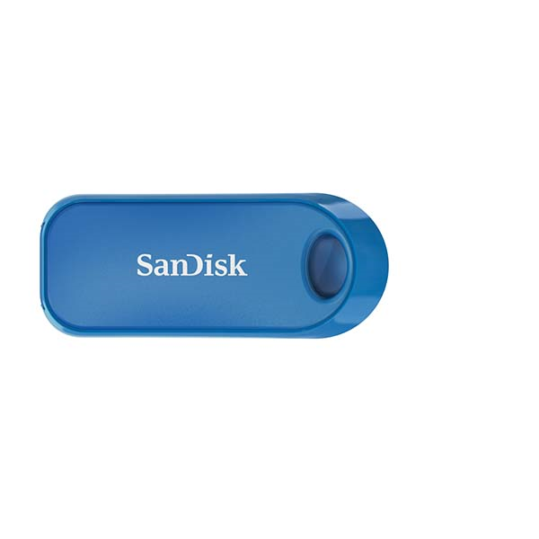 Picture of SANDISK CRUZER SNAP USB FLASH DRIVE CZ62 32GB USB2.0 BLUE RETRACTABLE DESIGN 5Y