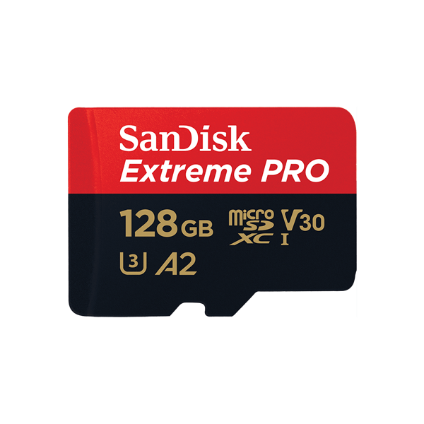 Picture of SANDISK EXTREME PRO MICROSDXC SQXCY 128GB V30 U3 C10 A2 UHS-I 170MB/S R 90MB/S W 4X6 SD ADAPTOR LIFETIME LIMITED
