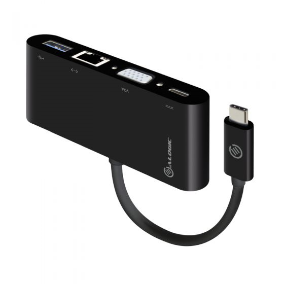 Picture of ALOGIC USB-C MULTIPORT ADAPTER VGA/USB 3.0/GIGABIT ETHERNET/USB-C