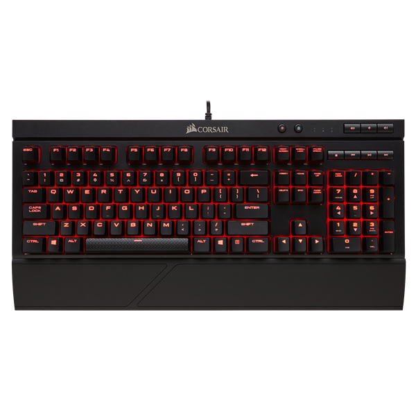 Picture of CORSAIR K68 MECHANICAL DUST AND SPILL RESISTANT GAMING KEYBOARD - CHERRY MX RED (RED LED)