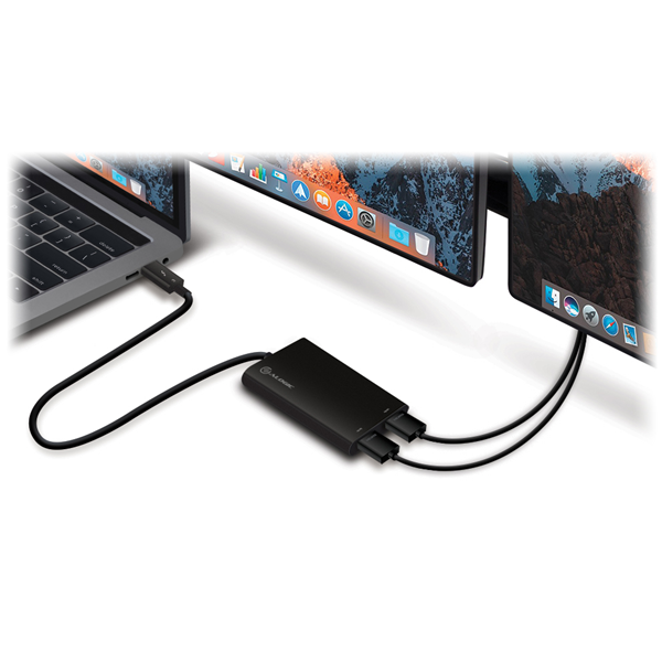 Picture of ALOGIC THUNDERBOLT 3 (USB-C) TO DUAL HDMI ADAPTER - 4K 30HZ