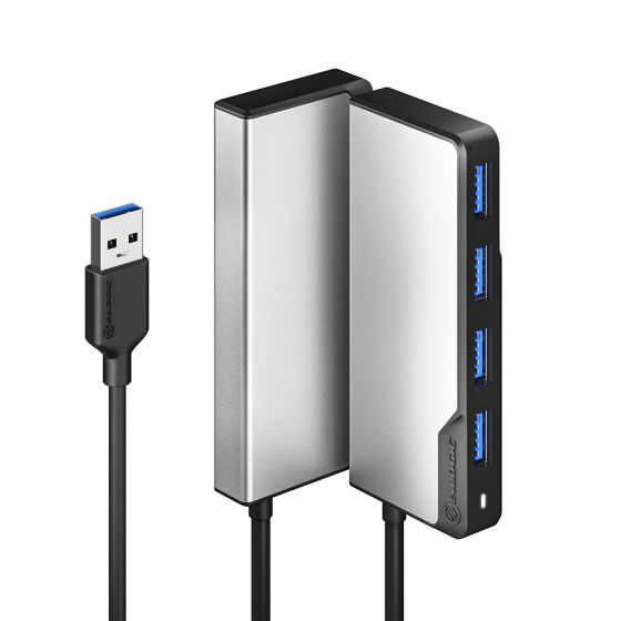 Picture of ALOGIC FUSION SWIFT USB-A 3.2 4 PORT HUB -SPACE GREY