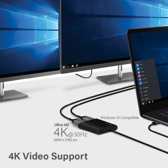 Picture of ALOGIC USB-C TO DUAL HDMI 2.0 ADAPTER 4K- 30HZ