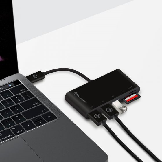 Picture of ALOGIC USB-C TO MULTI CARD READER & 3 PORT USB HUB