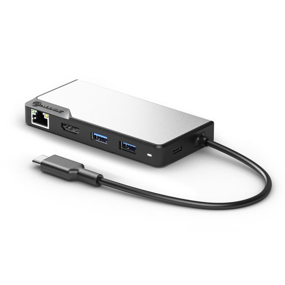 Picture of ALOGIC USB-C FUSION ALPHA 5-IN-1 HUB- 1 X HDMI 4K 2 X USB-A (USB 3.0) 1 X GIGABIT ETHERNET 1 X USB-C - SPACE GREY